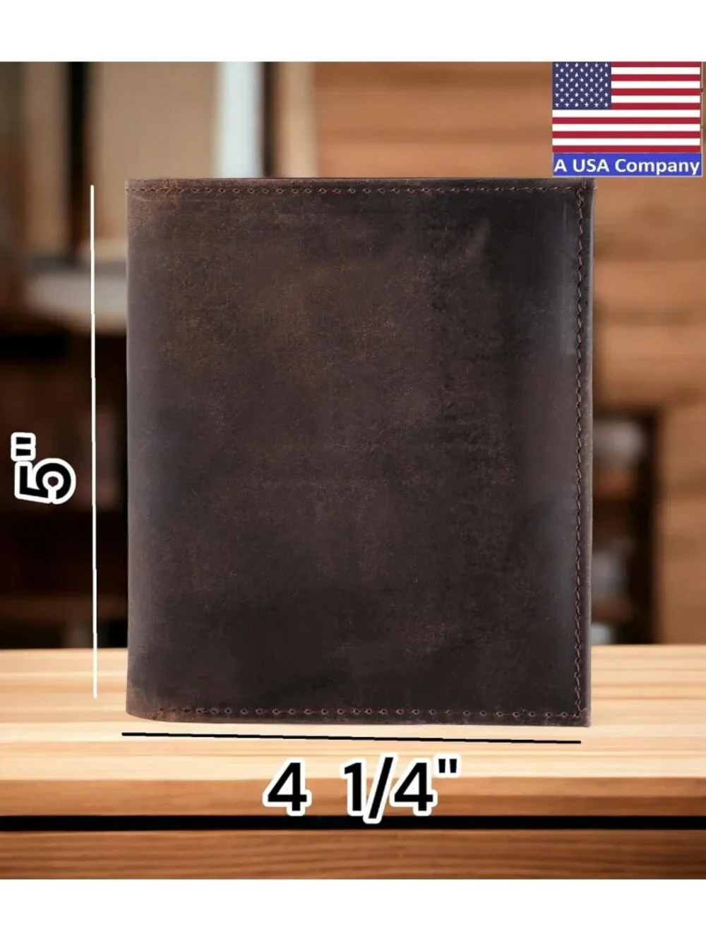 Classic RFID Blocking Men's Leather Bi-Fold Wallet | 13 Card Slots | Vintage